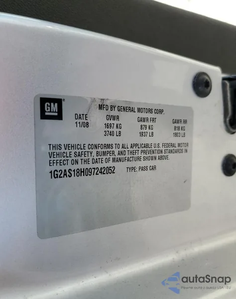 2009 Pontiac G5 из США, поврежденный, VIN 1G2AS18H097242052